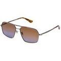 Lunettes sur Grenoble : Lunettes de soleil Police SPLL86 Lunettes de soleil, Gris/Marron, 58 mm