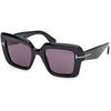 Lunettes de soleil Tom Ford FT1157 ESME Lunettes de soleil, Noir/Fum&eacute;e, 50 mm Noir