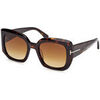 Lunettes de soleil Tom Ford FT1220 CARLA-02 Lunettes de soleil, Havana/Marron, 52 mm