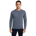 Pull Billtornade - Pull col bouton &eacute;paule acidwash - marine Marine