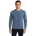 Pull Billtornade - Pull col bouton &eacute;paule acidwash - bleu Bleu