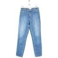 Jeans sur Grenoble : Jeans mom S&eacute;zane Jean droit en coton bleu Bleu