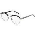 Lunettes sur Grenoble : Lunettes de soleil Saint Laurent SL 124 Cadres Optiques, Noir/Transparent, 50 mm