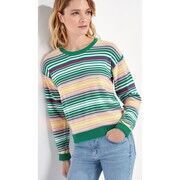Pull La Fiancee Du Mekong Pull maille imprim&eacute; JOA Vert