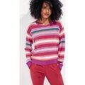 Pull La Fiancee Du Mekong Pull maille imprim&eacute; JOA Violet