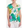 T-shirt La Fiancee Du Mekong Blouse sans manches imprim&eacute;e HENA Vert