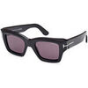 Lunettes de soleil Tom Ford FT1154 ILIAS Lunettes de soleil, Noir/Fum&eacute;e, 50 mm Noir
