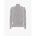 Pull Roberto Ricci Designs Pull col roul&eacute; gris en velours Gris