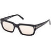 Lunettes de soleil Tom Ford FT1075 EZRA Lunettes de soleil, Noir/Marron, 54 mm