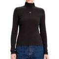 Pull Calvin Klein Jeans Col Roul&eacute; Marron