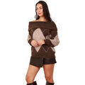 Pull sur Grenoble : Pull La Modeuse Pulls pour femme - Marron -