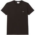 Tee-shirts sur Grenoble : T-shirt Lacoste T shirt col rond Ref 52097 SKB Marron