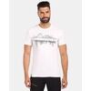 T-shirt Kilpi Maillot en coton &agrave; manches courtes pour homme DISCOVER-M Blanc