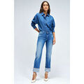 Pantalons sur Grenoble : Jeans Salsa Jean DESTINY STRAIGHT Bleu
