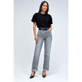 Pantalons sur Grenoble : Jeans Salsa Jean FAITH PUSH IN DROIT Grey