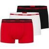 Cale&ccedil;ons HUGO Homme Cale&ccedil;on Paquet de 3 TRUNK TRIPLET PLANET Rouge