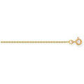 Collier Brillaxis Cha&icirc;ne or jaune 9 carats maille for&ccedil;at 1mm Jaune Grenoble