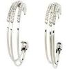Boucles oreilles Avant-Garde Paris Giuliata Argent&eacute;