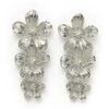 Boucles oreilles Avant-Garde Paris Rosaya Argent&eacute;