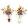 Boucles oreilles Avant-Garde Paris Xeniana Dor&eacute;