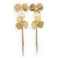 Boucles oreilles Avant-Garde Paris Joannara Dor&eacute; Grenoble