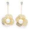 Boucles oreilles Avant-Garde Paris Biancaina Dor&eacute;