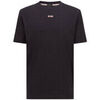 T-shirt BOSS T-shirt Tee-Tape en coton stretch &agrave; logo multicolore Noir
