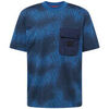 T-shirt HUGO T-SHIRT DENGDUANG BLEU FONC&Eacute; EN COTON A POCHE Bleu