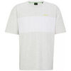 T-shirt BOSS T-SHIRT TEE 5 EN COTON POLYESTER GRIS CHIN&Eacute; Gris