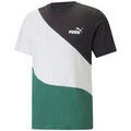 T-shirt Puma T-SHIRT POWER CAT TEE NOIR VERT