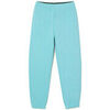 Pantalon Lacoste PANTALON DE JOGGING FEMME EN COTON M&Eacute;LANG&Eacute; UNI BLEU Bleu