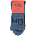 Chaussettes sur Grenoble : Chaussettes HUGO Lot de deux paires de chaussettes 2P QS Rib bleues