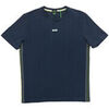T-shirt BOSS T-shirt Tee-Tape en coton stretch &agrave; logo multicolore Bleu
