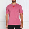 T-shirt HUGO T-shirt Diragolino rose en coton