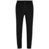 Pantalon BOSS PANTALON DE JOGGING HADIKO NOIR EN COTON &Agrave; LOGO CONTRAS Noir
