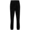 Pantalon HUGO PANTALON DE JOGGING DABOON NOIR EN VELOURS DE COTON M&Eacute;L Noir