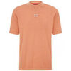 T-shirt HUGO T-SHIRT ORANGE RELAXED FIT EN JERSEY DE COTON AVEC PATCH LOG