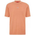 T-shirt HUGO T-SHIRT ORANGE RELAXED FIT EN JERSEY DE COTON AVEC PATCH LOG Grenoble
