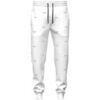 Pantalon HUGO BAS DE SURV&Ecirc;TEMENT EN MOLLETON DE COTON BLANC AVEC LOGO MANU Blanc