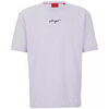 T-shirt HUGO T-SHIRT RELAXED FIT VIOLET EN COTON AVEC LOGO MANUSCRIT DONT