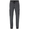 Pantalon HUGO PANTALON REGULAR FIT GRIS EN COTON PANAMA AVEC POCHES PLAQU&Eacute; Gris