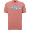 T-shirt HUGO T-SHIRT ROSE DULIVIO_U232 EN COTON BIOLOGIQUE &Agrave; LOGO IM Rose