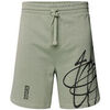 Short HUGO SHORT VERT DABSAROKA RELAXED FIT EN COTON &Agrave; LOGO FA&Ccedil;ON Vert