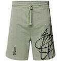 Short HUGO SHORT VERT DABSAROKA RELAXED FIT EN COTON &Agrave; LOGO FA&Ccedil;ON Vert