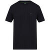 T-shirt BOSS T-SHIRT TEE NOIR REGULAR FIT EN COTON STRETCH AVEC LOGO