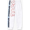 Pantalon enfant Lacoste Pantalon de jogging Gar&ccedil;on en molleton de coton avec Blanc