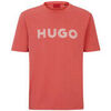 T-shirt HUGO T-SHIRT ROUGE REGULAR FIT EN JERSEY DE COTON AVEC LOGO