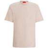 T-shirt HUGO T-SHIRT ROSE CLAIR RELAXED FIT EN JERSEY DE COTON &Agrave; LOGO IMP Rose