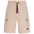 Short HUGO SHORT ROSE AVEC POCHES CARGO ET &Eacute;TIQUETTE LOGO ROUGE GA Noir Grenoble