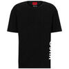 T-shirt HUGO T-SHIRT NOIR RN RELAXED FIT EN COTON BIOLOGIQUE &Agrave; LOGO Noir